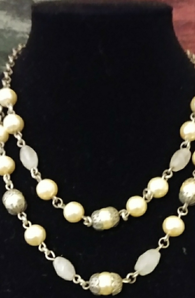 Pearl and Tourmaline Necklace